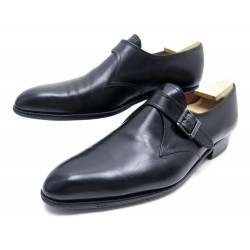 CHAUSSURES JM WESTON FLORE 529 DERBY A BOUCLE 8.5E 42.5 CUIR + EMBAUCHOIRS 875€