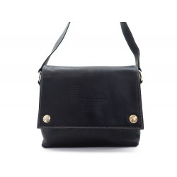 VINTAGE SAC A MAIN LANCEL BESACE BANDOULIERE EN CUIR NOIR CROSSBODY BAG 490€