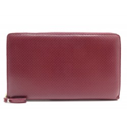 PORTEFEUILLE COMME DES GARCONS CUIR BORDEAUX 