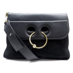 SAC JW ANDERSON PIERCE CUIR ET DAIM NOIR 