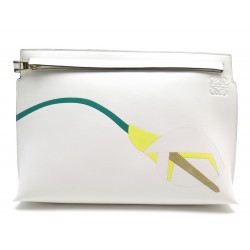 POCHETTE CUIR BLANC LOEWE 