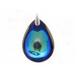 PENDENTIF BACCARAT PSYDELIC M 2106390 COLLIERS EN CRISTAL BLEU ET ARGENT 410€