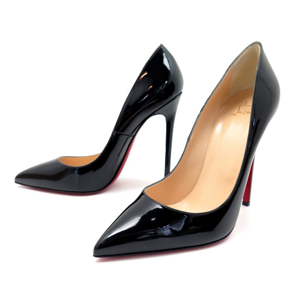 Christian Louboutin Sex 120 Patent-Leather Pumps in Black