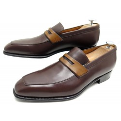 CHAUSSURES WESTON MOCASSINS 414 ASTON MARRON 7.5D 41.5