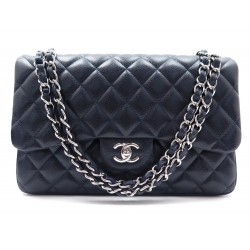 NEUF SAC A MAIN CHANEL GRAND CLASSIQUE TIMELESS JUMBO CUIR CAVIAR HAND BAG 5700€