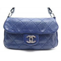 SAC A MAIN CHANEL TIMELESS CUIR MATELASSE BLEU LEATHER SHOULDER HAND BAG 3800€