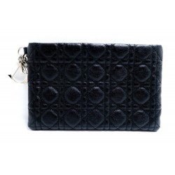 NEUF POCHETTE DIOR PANAREA EN TOILE NOIR 