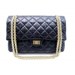 SAC A MAIN CHANEL CLASSIQUE TIMELESS 28 CM CUIR NOIR 