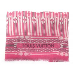 CHALE LOUIS VUITTON M78730 CACHEMIRE ROSE 200 X 140 CM PINK CASHMERE SHAWL 650€