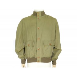 NEUF VESTE VALENTINO BLOUSON TAILLE 5 2IT 54 FR XL LIN COTON KAKI JACKET 890€