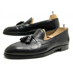 CHAUSSURES ALDEN MOCASSINS A PAMPILLES 11E 45 EN CUIR CORDOVAN NOIR LOAFERS 820€