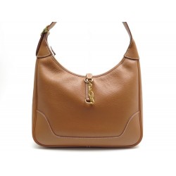 SAC HERMES TRIM CUIR MARRON 