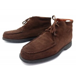 CHAUSSURES TOD'S CHUKKA 8.5 42.5 EN DAIM MARRON BROWN SUEDE BOOTS SHOES 490€