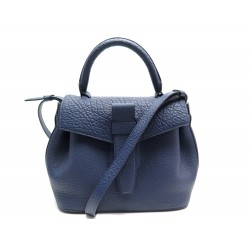 NEUF SAC A MAIN LANCEL CHARLIE MM BANDOULIERE A0683812TU CUIR BLEU HANDBAG 1190€