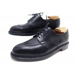 NEUF CHAUSSURES JM WESTON DEMI CHASSE CUIR NOIR 9D 