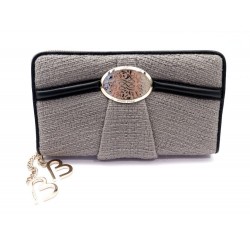 NEUF PORTEFEUILLE COMPAGNON LANCEL BRIGITTE BARDOT A04986 GRIS SAC WALLET 295€