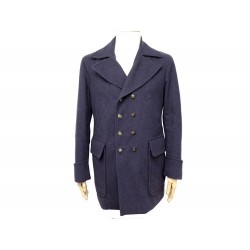 NEUF MANTEAU ARNYS CABAN T 52 L EN LAINE VIOLET VESTE PURPLE WOOL COAT 2500€