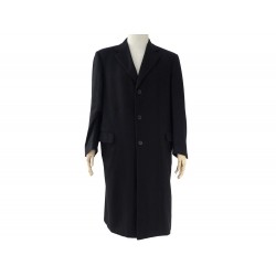 MANTEAU CHRISTIAN DIOR HOMME TAILLE 52 L EN CACHEMIRE NOIR CASHMERE COAT 3300€