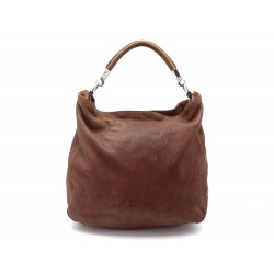 SAC A MAIN YVES SAINT LAURENT ROADY 228840 CABAS HOBO CUIR MARRON HAND BAG 1445€