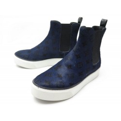 BOTTINES LOUIS VUITTON MOONWALK BOOT POULAIN MONOGRAM 