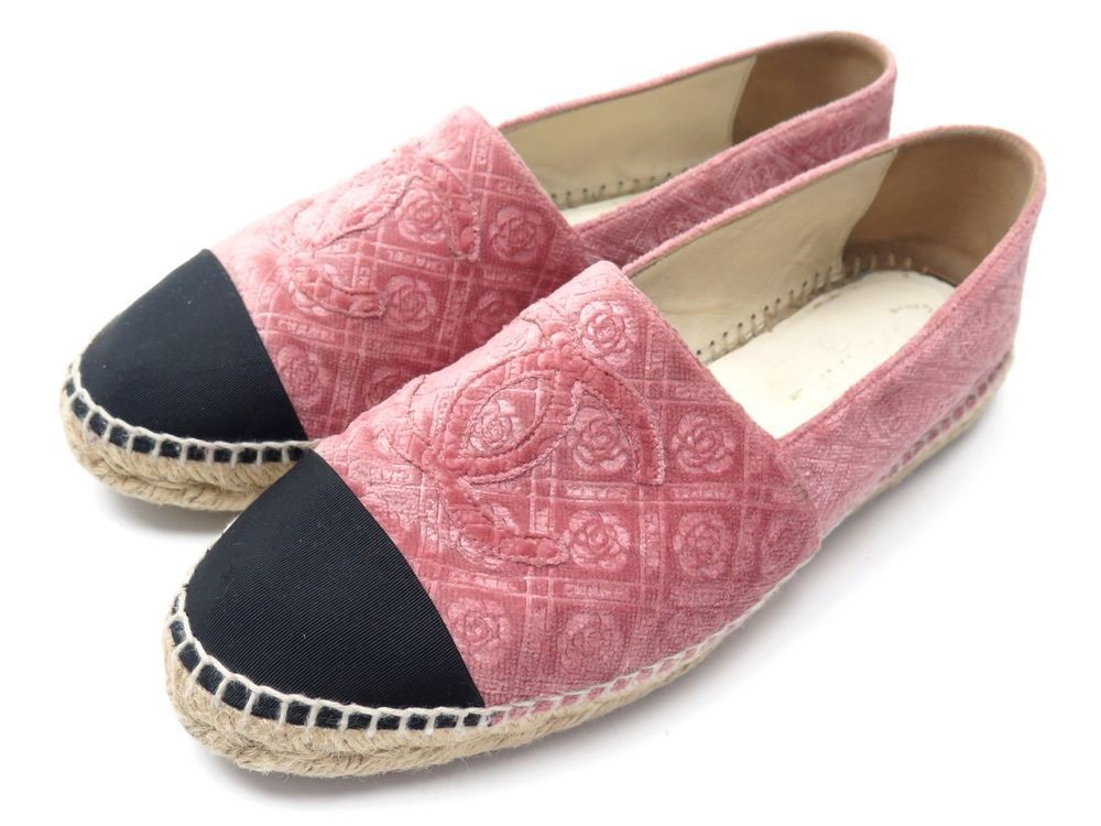 chaussures chanel logo cc g29762 espadrilles 40