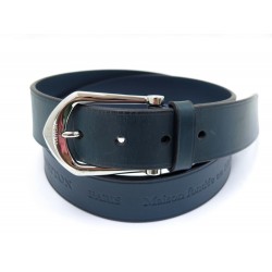 CEINTURE LOUIS VUITTON CUIR BLEU T90 