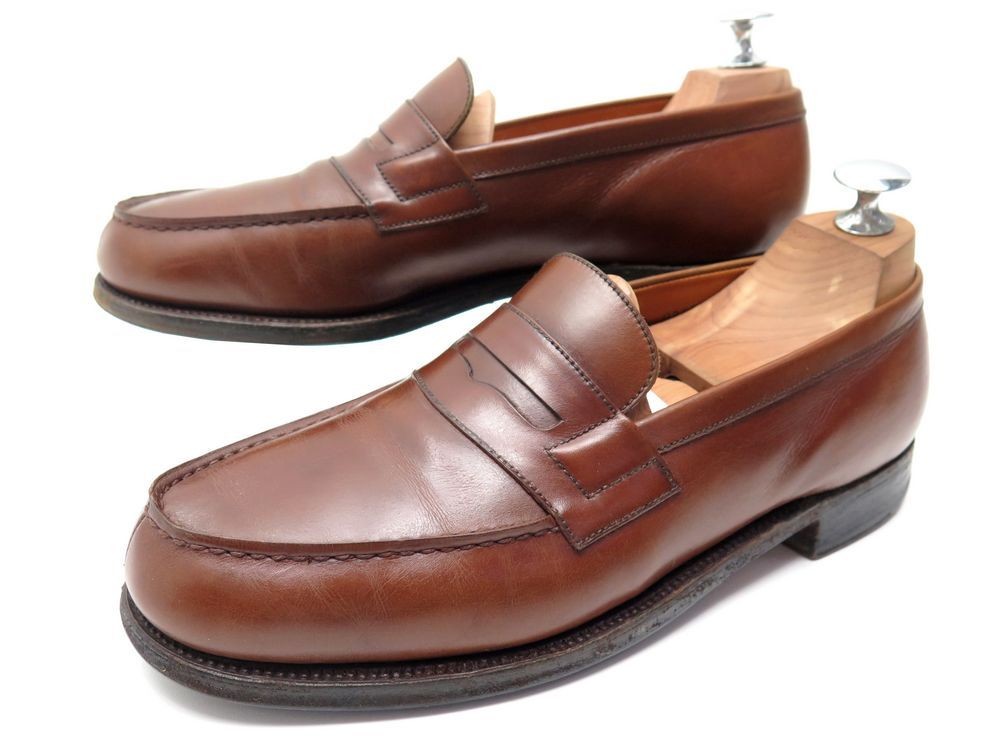 chaussures jm weston 180 mocassins 6d 40.5 41 fin cuir