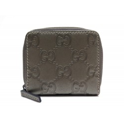 NEUF PORTE MONNAIE GUCCI SIGNATURE 115255 EN CUIR MONOGRAMME TAUPE WALLET 230€