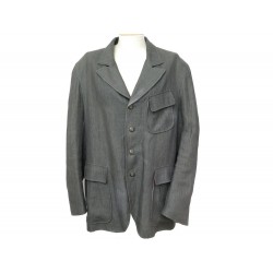 VESTE DE COSTUME DROITE ARNYS TAILLE 52 L EN LIN GRIS GREY LINEN JACKET 1500€