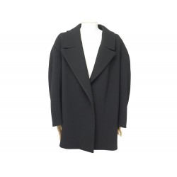 NEUF MANTEAU PRADA CABAN TAILLE 40 M EN LAINE NOIR NEW BLACK WOOL COAT 2000€