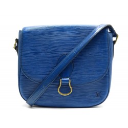 SAC A MAIN LOUIS VUITTON SAINT CLOUD CUIR EPI BLEU 