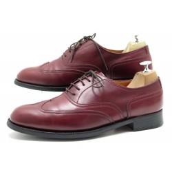 CHAUSSURES JM WESTON RICHELIEU 370 8.5E 42.5 CUIR BORDEAUX BURGUNDY SHOES 790€