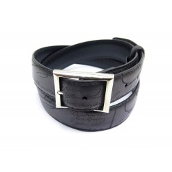 CEINTURE BERLUTI CLASSIC SCRITTO 35 MM C0002-V2 EN CUIR BLEU FONCE T95 BELT 505€