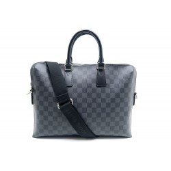 NEUF SAC PORTE-DOCUMENTS JOUR LOUIS VUITTON DAMIER GRAPHITE BANDOULIERE 1240€