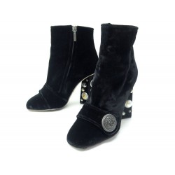 NEUF BOTTINES DOLCE & GABBANA JACKIE VELOURS 37