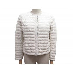 NEUF BLOUSON BRUNELLO CUCINELLI DOUDOUNE 38 M EN SOIE BLANC SILK JACKET 3800€