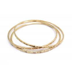 LOT DE 3 BRACELETS OR 18K 1