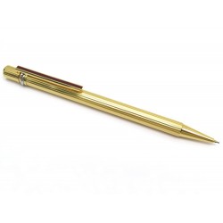 NEUF STYLO CARTIER TRINITY PORTE MINES 0.05MM EN PLAQUE OR GOLDEN CRITERIUM 320€