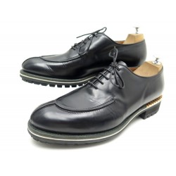 NEUF CHAUSSURES BERLUTI OXFORDS CONTRAST 11 45 RICHELIEU CUIR NOIR SHOES 1090€