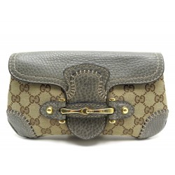 SAC POCHETTE A MAIN GUCCI 223960 NEW PELHAM TOILE MONOGRAMMEE CUIR CLUTCH 540€