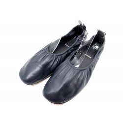 CHAUSSURES CELINE SOFT BALLERINES 38 EN CUIR BLEU MARINE BLUE BALLET SHOES 570€