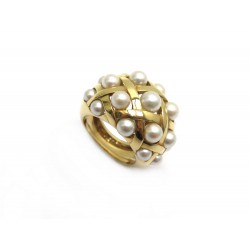 BAGUE CHANEL BAROQUE T 54 EN OR JAUNE & PERLES DE CULTURE GOLD PEARL RING 4500€