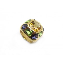 BAGUE CHANEL BAROQUE GRAND MODELE T53 EN OR JAUNE ET PIERRES GOLD RING 8900€