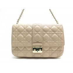 SAC CHRISTIAN DIOR MISS GM CUIR BEIGE 