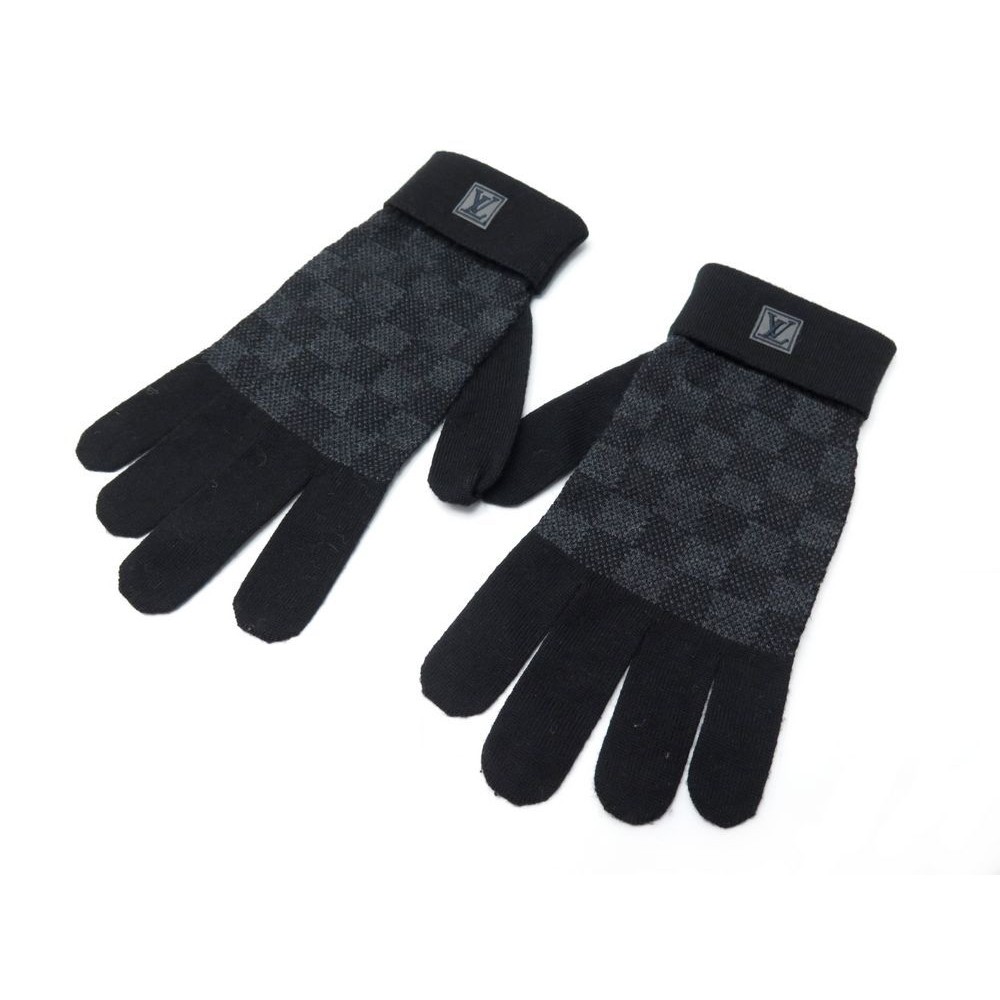 Louis Vuitton Monogram Shearling Gloves Brown