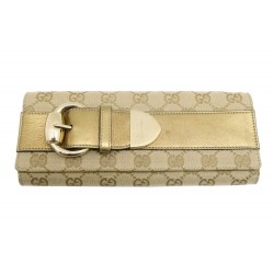 NEUF POCHETTE GUCCI 181544 TOILE CHAMPAGNE 