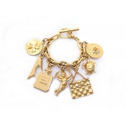 BRACELET CHANEL A BRELOQUES TREFLE PARFUM COCO SAC TIMELESS CAMELIA CHARMS 890€