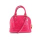 NEUF SAC A MAIN LOUIS VUITON ALMA BB CUIR MONOGRAM VERNIS ROSE BANDOULIERE 1350€