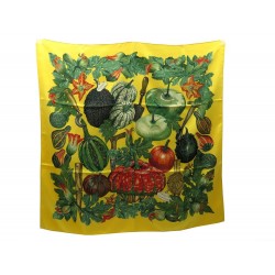 FOULARD HERMES CITROUILLES ET COLOQUINTES 1998 1