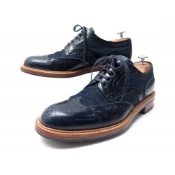 CHAUSSURES LOUIS VUITTON DERBY CUIR ET TOILE DENIM 